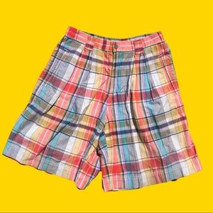 vintage plaid shorts